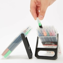 Marcadores Permanente Doble Punta x12 con Estuche - UNISHOPS