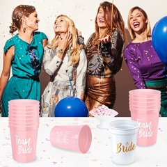 10 Vasos Despedida de Soltera BRIDE - UNISHOPS