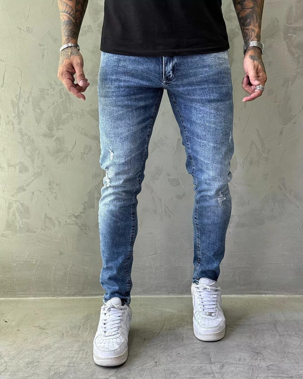 Calça Jeans Skinny Masculina – Lavagem Básica com Caimento Slim
