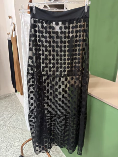Saia longa de bolinha - comprar online