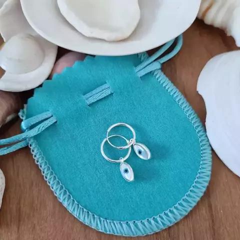 Mini Argolas Olho Grego - comprar online