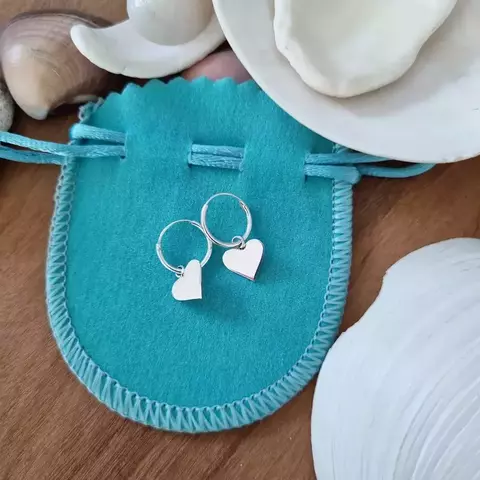 Mini Argolas Coração - comprar online