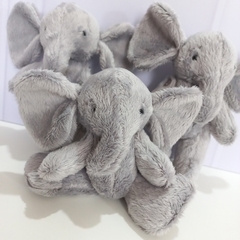 Elefante de pelucia - 16 cm de altura - cor cinza - brinquedo de pelucia - comprar online