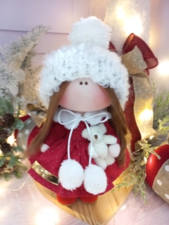 Boneca para decorar e brincar - Boneca de Natal - Presente de Natal - loja online