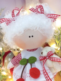 Boneca para brincar e decorar - Boneca de Natal - Boneca Personalizda