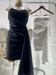 Vestido Curto Alfaiataria Tomara que caia - Caroline - Involve