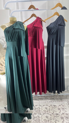 Vestido em Fluity Ombro Só com Laço - Patricia - comprar online
