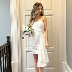 Vestido Curto Alfaiataria Tomara que caia - Caroline - comprar online
