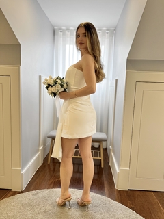 Vestido Curto Alfaiataria Tomara que caia - Caroline - comprar online