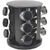 ESPECIERO METAL NEGRO REDONDO (CON 12 FRASCOS) - comprar online