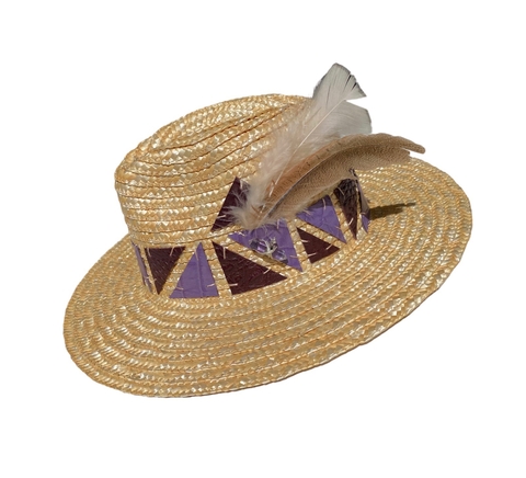 Sombrero PIRAMIDAL . purple