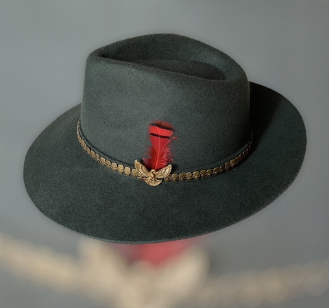 Sombrero SKULL . green