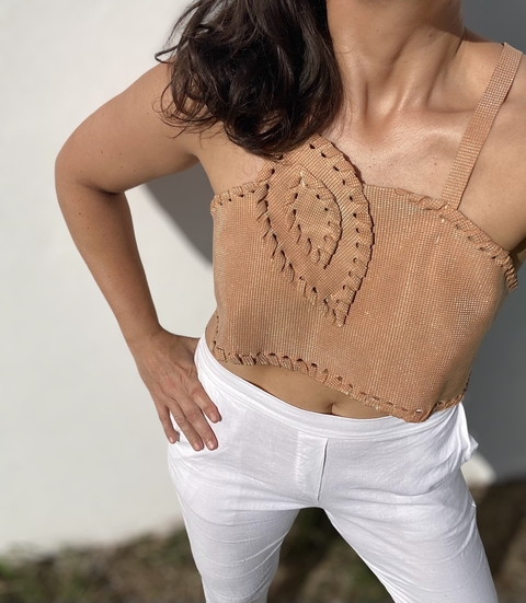 SHANTI Top | golden salmon