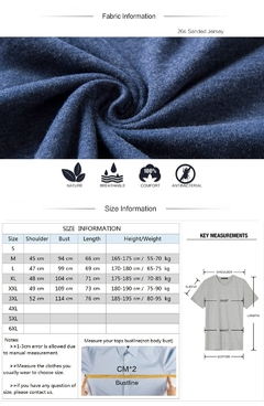 Camiseta masculina de algodão cor sólida t camisa masculina causal o pescoço - comprar online
