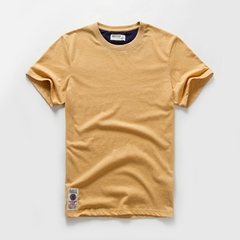 Camiseta masculina de algodão cor sólida t camisa masculina causal o pescoço na internet