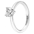 Anillo Pandora Solitario Corazón Brillante