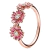Anillo Pandora Trío De Margaritas Rosas