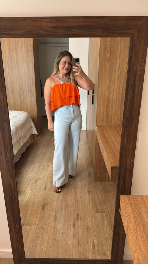 Cropped Hanna Laranja - comprar online