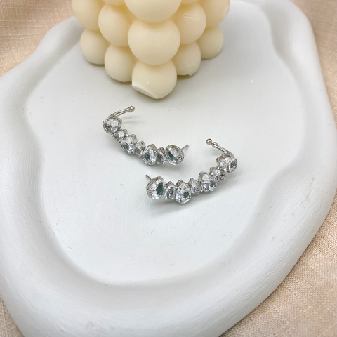 Brinco Ear Cuff em Pedraria - Cristal Renata