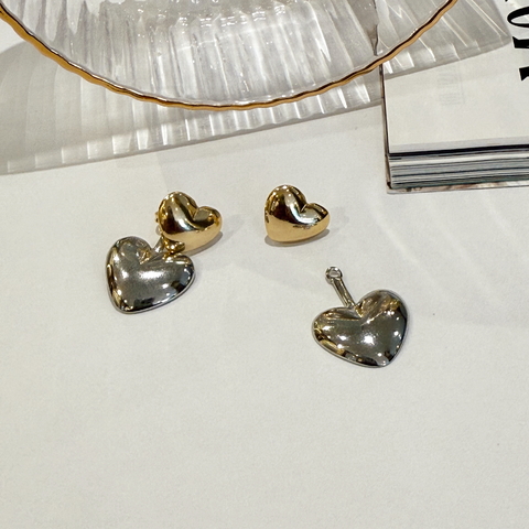 Brinco Duo Coração