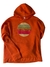Buzo frisado naranja con capucha y diseño circular en el frente que incluye la frase "DI CATARINA".