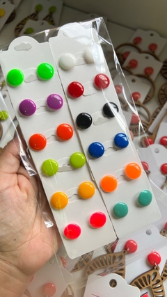 KIT REVENDA C/12 Botão maior e 12 Botão menor - Império Pink