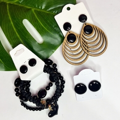 12 Kits - 1 Mix pulseiras + 3 brincos - comprar online