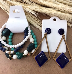 5 kits 1 Mix Pulseiras + 1 Brinco mdf sortidos - comprar online