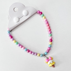 6 KITS - 1 colar infantil + 1 botão resina na internet