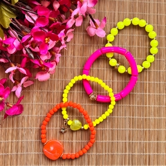 Kit C/ 6 Mix pulseiras miçangas sortidas - loja online