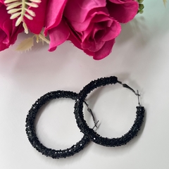 Brinco argola gliter feminina - comprar online