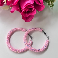 Brinco argola gliter feminina - comprar online