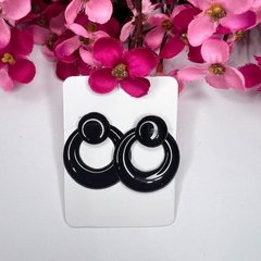 Kit com 24 pares brincos argola de resina sortida - Império Pink