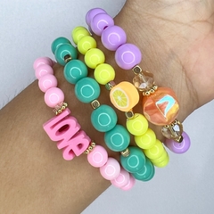 Kit C/ 6 Mix pulseiras miçangas sortidas na internet