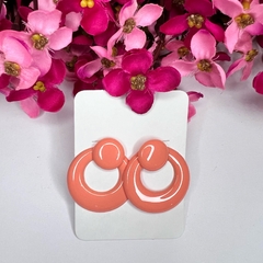 Kit com 24 pares brincos argola de resina sortida - comprar online