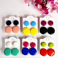 Kit 12 Botão resina maior e menor meio a meio - comprar online