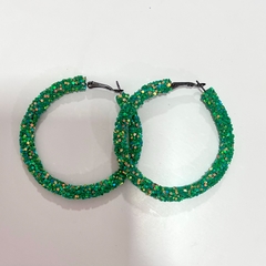 Brinco argola gliter feminina - loja online