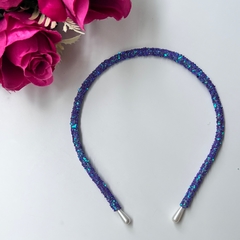 Kit 1 tiara gliter luxo feminina - Império Pink