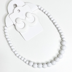 KIT - 1 colar bola + 1 argola resina sortidos