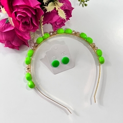 Kit 1 tiara luxo + 1 botão resina 1cm - comprar online