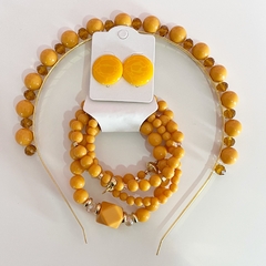 kit 1 mix pulseiras, 1 botão maior, 1 tiara Luxo - comprar online