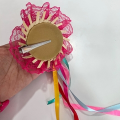 12 presilhas de cabelo chapéu festa junina sortidas - Império Pink