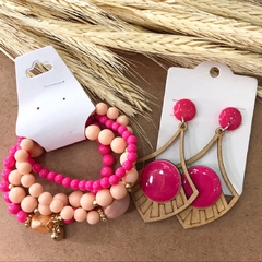 5 kits 1 Mix Pulseiras + 1 Brinco mdf sortidos na internet