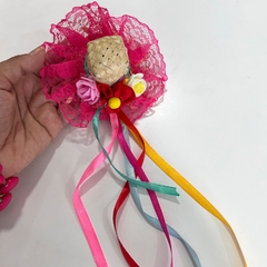 Presilha de cabelo chapéu festa junina sortidas na internet