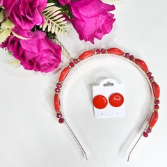 kit 1 tiara luxo + 1 botão resina 2cm - loja online