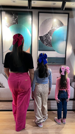 Laço de cabelo feminino adulto e infantil inspiracao virginia tendência da moda estilo delicado tal mãe tal filha várias cores na internet