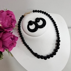 KIT - 1 colar bola + 1 argola resina sortidos - comprar online