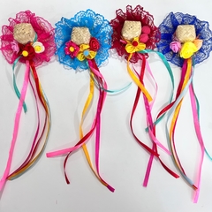 6 Presilhas de cabelo chapéu festa junina sortidas - comprar online