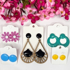 Kit com 5 pares de brincos diferentes sortidos
