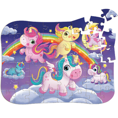 QUEBRA CABEÇA UNICORNIO - 48 PEÇAS - comprar online